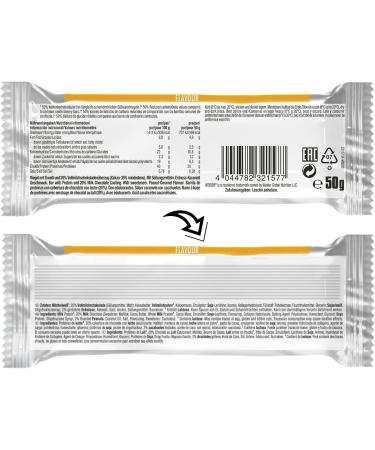 Weider 40% Protein Low Carb Bar (24 x 50g) Peanut-Caramel Flavour. Chocolate Coated Bar with High Protein-Reduced Carb Content. Muscle Building & Maintenance Support. Ideal Before or After Training PEANUT-CARAMEL 24x50g - Buy Online on GoSupps.com