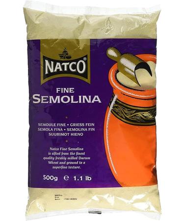 (2 Pack) 500g Natco Course and Fine Semolina Flour for Pizza Pasta Pudding Bread Gnocchi + UpLabel Creations Recipe Card - Buy Online on GoSupps.com