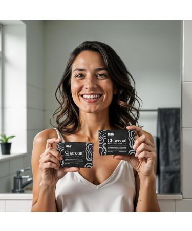Keika Charcoal Black Soap Bar for Eczema Psoriasis Face Body Men Women Teens with Oily Skin 5 oz. (Charcoal 6-Pack) Charcoal 142 g (Pack of 6) - Buy Online on GoSupps.com