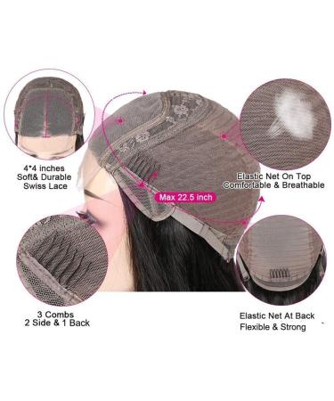 ANNELBEL Body Wave Lace Closure Wig 18 Inch Natural Color - Brazilian Human Hair, Pre Plucked with Baby Hair, 150% Density - Glueless Wig for Black Women - Buy Online on GoSupps.com