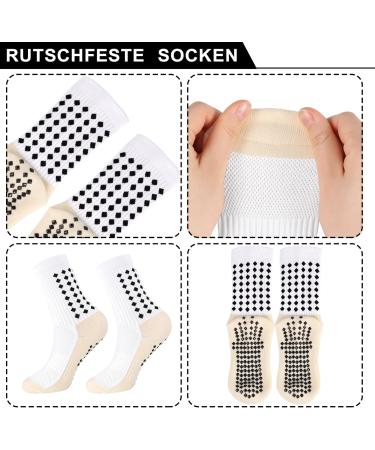 Buy Newofview Football Socks for Men - 4 Pairs Anti-Slip Grip Slipproof Sports Socks for Football Basketball and Running (Sizes 39-46) - Buy Online on GoSupps.com