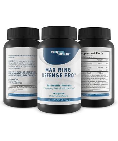 Max Ring Defense Pro - Ear Health Formula for Reduced Ear Ringing & Hearing Loss - With Turmeric & Garlic for Inflammation & Blood Circulation Support - Buy Online on GoSupps.com