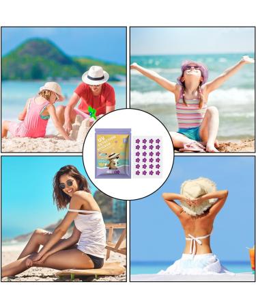 Sunscreen Reminder Stickers - 5 Style Uv Detecting Patches Natural Patch | Changes Color When Time Reapply Your Sun Protection Cream Outdoor Summer Face Protective Sticker for Uv Protection 24 flowers - Buy Online on GoSupps.com