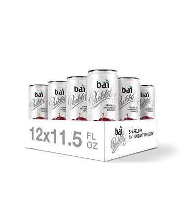 Bai Bubbles Bolivia Black Cherry Sparkling Water 11.5 Fl Oz Cans - 12 Pack - Buy Online on GoSupps.com