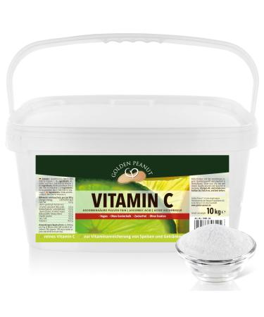 GOLDEN PEANUT Poudre de vitamine C 10 kg acide ascorbique pur sans additifs hautement dos v g talien et sans g nie g n tique