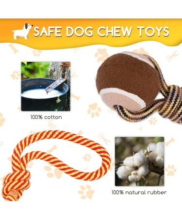 Nobleza 100% Cotton Dog Toy Rope 2 Pack 28cm | Boosts Dog's Mental & Dental Health - Buy Online on GoSupps.com