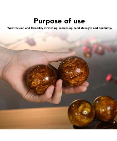 2 Inch Handmade Coral Baoding Fitness Ball - Stress Relief & Acupuncture Massage for Flexible Stretching - Buy Online on GoSupps.com