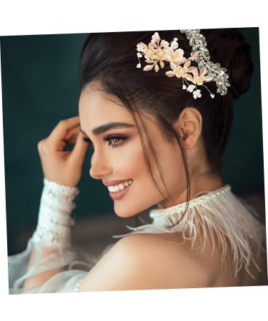 DOITOOL 1 Set Wedding Hair Comb Crystal Hair Comb Wedding Headdress Diamond Headpiece Bridal Headdress Vintage Bridal Hair Accessories for Prom Pearl Abs Rhinestones Bride Mosaic - Buy Online on GoSupps.com