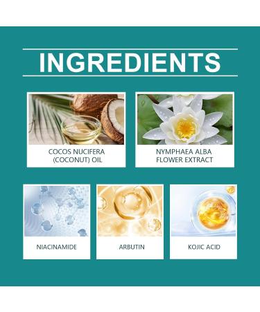 Kojic Acid 2% + Alpha Arbutin Face Serum for Dark Spots & Anti-Aging with White Lotus Extract Fragrance-Free Formula for Even Skin Tone Reducing Hyperpigmentation & Fine Lines 1 Fl Oz - Buy Online on GoSupps.com