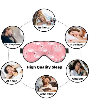 Summer Flamingo Palm Leaves Eye Mask Comfortable Sleep Aid for Deep Sleep Yoga Travel & Meditation 1 Count - Buy Online on GoSupps.com