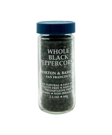 Morton & Bassett Whole Black Peppercorns - 2.1oz Jar | Premium Spice for Cooking - Buy Online on GoSupps.com