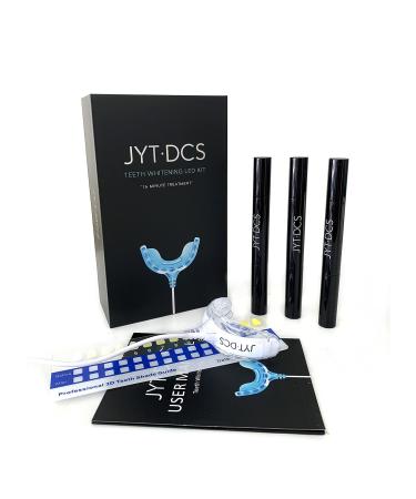 NC JYT DCS Teeth Whitening Kit with 16 LED Teeth Whitening Lights Smart Teeth Whitening System Include 3 Teeth Whitening Gel Pens Dental Brightening Equipment for Home Use  Black  17X10X5cm