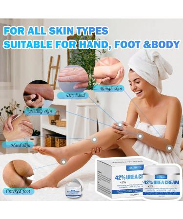 Urea 42% Foot Cream - Cracked Heel Repair & Callus Remover for Dry Skin - Lavender Scent - 100g - Buy Online on GoSupps.com