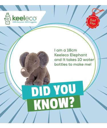 Deluxe Paws Plush Cuddly Eco Toy - 100% Recycled (Elephant) - Buy Online on GoSupps.com