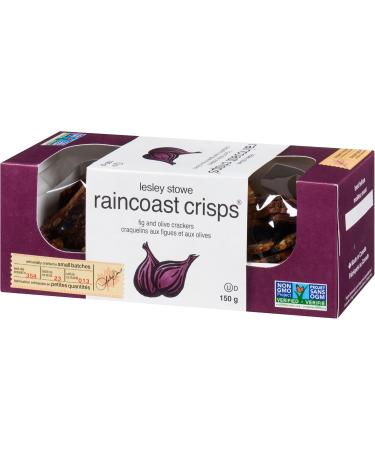 Lesley Stowe Raincoast Crisps Fig Olive Crackers (Pack of 12) - Artisanal Crackers Charcuterie Crackers Baked in Small Batches Non-GMO Kosher Certified 150g Fig Olive 150 g (Pack of 12) - Buy Online on GoSupps.com