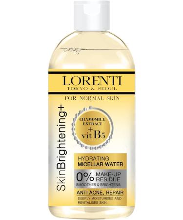 Lorenti Skin+ Micellar Water For Waterproof Makeup | Facial Cleanser & Makeup Remover | 0% Make-Up Residue | Any Skin Type 13.5 Fl Oz Aloe Vera 400 ml - Buy Online on GoSupps.com