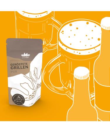 Entosus Dried & Roasted Grilling Snacks - Pure 12x20g Crunchy Insect Protein Sustainable Meat Substitute for Cooking | International Shipping - Buy Online on GoSupps.com