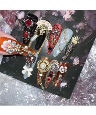 Temperament manicure manicure wear handmade bride camellia nail drop shape(S) - Buy Online on GoSupps.com