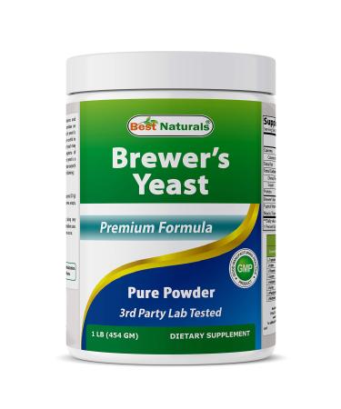 Best Naturals 100% Pure Brewers Yeast Powder - 16 oz - Supports for Increased Breast Milk Supply During Breastfeeding Lactation Digestive Health