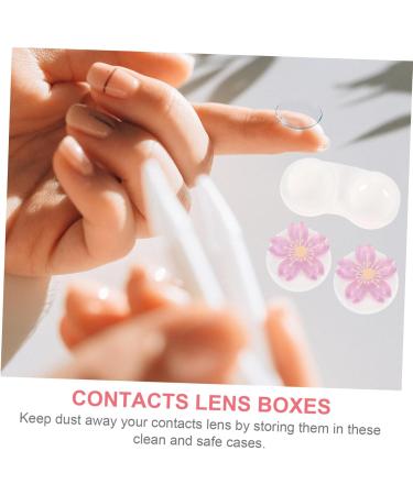 Partykindom Mini Fall Contact Lens Case - Waterproof Travel Container 3-Pack Sweet Lens Plastic Holders Violet - Ideal for International Shipping - Buy Online on GoSupps.com