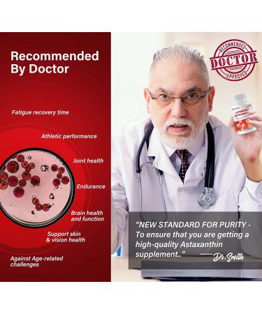 Astaxanthin 24mg Softgels - Immune & Antioxidant Support - Cardiovascular, Brain & Eye Health - Vegan (60 count) - Buy Online on GoSupps.com