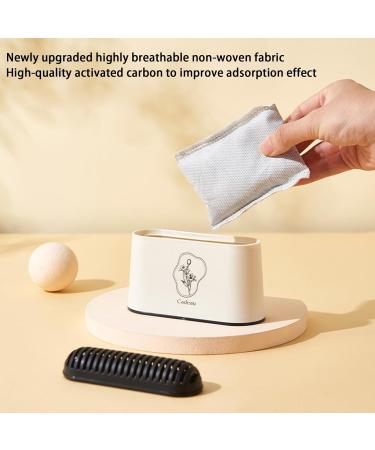 Refrigerator Deodorizer Household Charcoal Deodorizer with Suction Cup | White Deodorizer with Ventilation Holes Reusable Deodorizer for Apartment Tosier - Buy Online on GoSupps.com