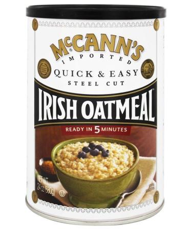 McCanns Quick & Easy Steel Cut Oatmeal Can, 24 oz