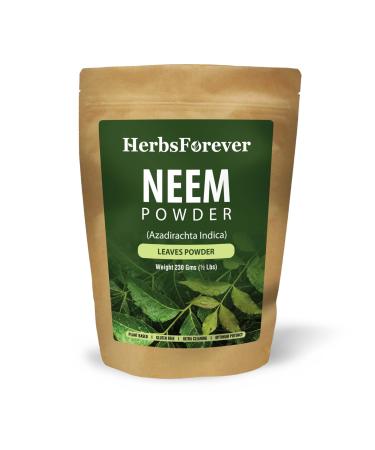 Herbsforever Neem Powder Azadirachta Indica Promotes Healthy Skin 230 GMS