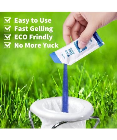 Poesie Poo Urine Powder 25 Packets - Camping & Outdoor Recreation Portable Toilet Absorbent Gel - Buy Online on GoSupps.com