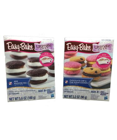 Easy Bake Chocolate Chip & Pink Sugar Cookies and Mini Whoopie Pies - 2 Refill Mix Packs