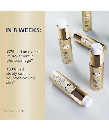 RoC Retinol Correxion Deep Wrinkle Retinol Face Serum with Ascorbic Acid Daily Anti-Aging Skin Care Treatment for Fine Lines Dark Spots Acne Scars 30 ML - Buy Online on GoSupps.com