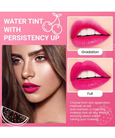 evpct Apple Strawberry Watermelon Cherry Lip Stain Tint Set - Long Wear Waterproof Lipstick for Lips Cheeks Eyes - Natural Colors - 7.1ml/0.24oz*4 (Pack of 1) - Buy Online on GoSupps.com
