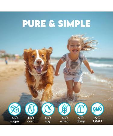 Omega 3 Chews for Dogs - 150Pcs - Dog Skin and Coat Supplement - Rich in EPA & DHA Fatty Acids - Itching Skin Relief Chews - Reduce Hair Shedding - Made with Fish Oil - Chicken - Buy Online on GoSupps.com