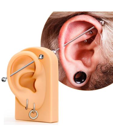 Gonryun Right Ear Silicone Piercing Practice Kit and Display Tool - Buy Online on GoSupps.com