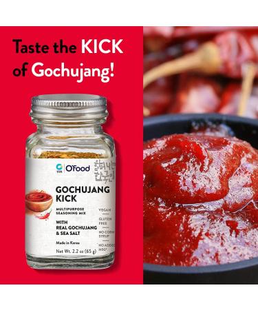 O'Food Chung Jung One Gochujang Kick Powder Multipurpose Seasoning Mix - 2.2oz (65g) | Vegan, Gluten Free, No Corn Syrup, No Added MSG - Buy Online on GoSupps.com