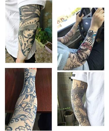 Juland 6 Pcs Temporary Tattoo Sleeves Kit for Unisex Party - Fake Slip On Arm Sunscreen Stockings Accessories for Men and Women - Buy Online on GoSupps.com