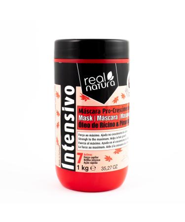 Real Natura - Pro-Growth Salt Free Mask - Stimulates Hair Growth - Deep Hydration and Repair - Suitable for All Hair Types - 1000 gr