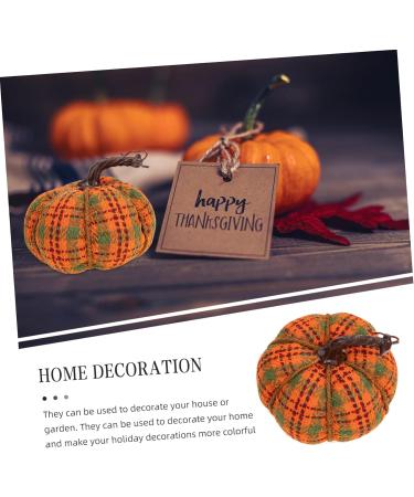 OUNONA Thanksgiving Pumpkin Decor Ornament Pumpkin Pin Cushions Fabric Photo Prop Fake Pumpkin Household Colorful 15x15cm - Buy Online on GoSupps.com