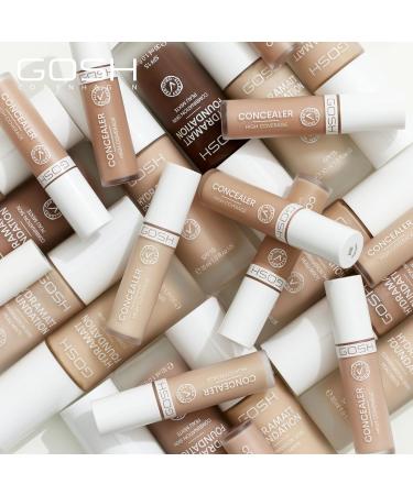 GOSH High Coverage Concealer 005 Tawny | Long-lasting Vegan Formula | Covers Dark Circles Redness & Impurities | Sensitive Skin | 6 ml (1 Pack) - Buy Online on GoSupps.com