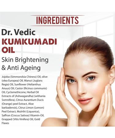  QURA QURA Kumkumadi Oil for dark circles soothing fine lines brightening pigmentation acne (all skin types) 15 ml - Buy Online on GoSupps.com