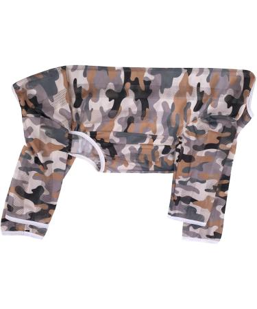 Miaododo Lightweight Recovery Suit for Large Medium Dogs - Camouflage Dog T-Shirt for Wound Protection & Shedding Control - Buy Online on GoSupps.com