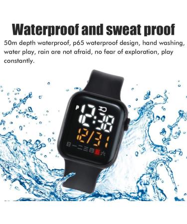 Ysoom Boys LED Sports Watch | Waterproof Digital Watch for Kids | Square Touchscreen Children's Electronic Watch in Blue - Buy Online on GoSupps.com