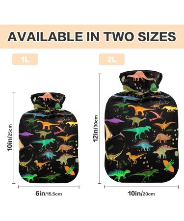 Dinosaur Hot Water Bottle 2L | Large Warm Pain Relief & Cold Therapy - Ideal for Back Pain Relief - Buy Online on GoSupps.com
