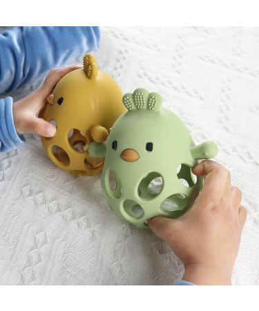 KIAANS Baby Teething Toy - Silicone Chick Teether BPA Free Ideal for Teething & Grasping Dark Red - International Shipping Available - Buy Online on GoSupps.com