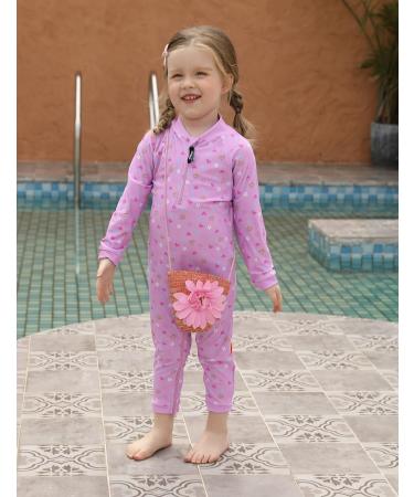 weVSwe Baby Boy Swimsuit UPF 50+ Rash Guard Swimwear 0-3 Years - Purple Heart Design - Buy Online on GoSupps.com