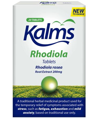Kalms Rhodiola 20 Tablets - Temporary Relief From Fatigue And Exhaustion Associated With Stress