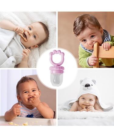 Universal Silicone Pacifier for Newborns - Fruit Feed Pacifier | Ideal Gift for Birthdays Children's Day Easter New Year & Christmas - Lila - Buy Online on GoSupps.com