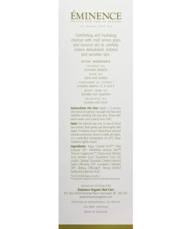 Eminence Biodynamic Lemon Grass Cleanser 1.7 oz - Natural Cleansing for Radiant Skin | International Shipping Available - Buy Online on GoSupps.com