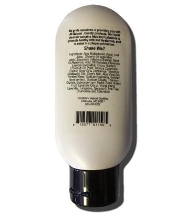 Buy Christina's Natural Qualities Goat's Milk Aloe Facial Cleanser | All-Natural Acne & Anti-Aging Botanicals - International Shipping Available - Buy Online on GoSupps.com
