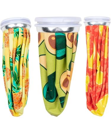 3 Pack Reusable Ice Packs for Cooler - Pain Relief Essentials for Injuries & Swelling - 3 Colorful Designs (3 Sizes) - Buy Online on GoSupps.com